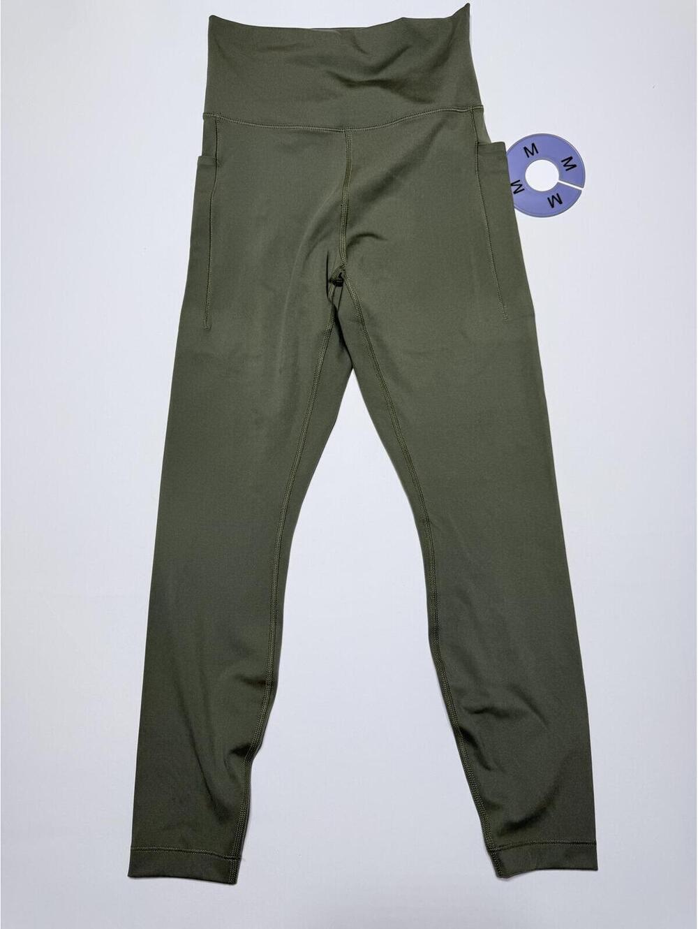 All in Motion Super Flex Ultra High Rise 7/8 Length Leggings - Olive Green, Size